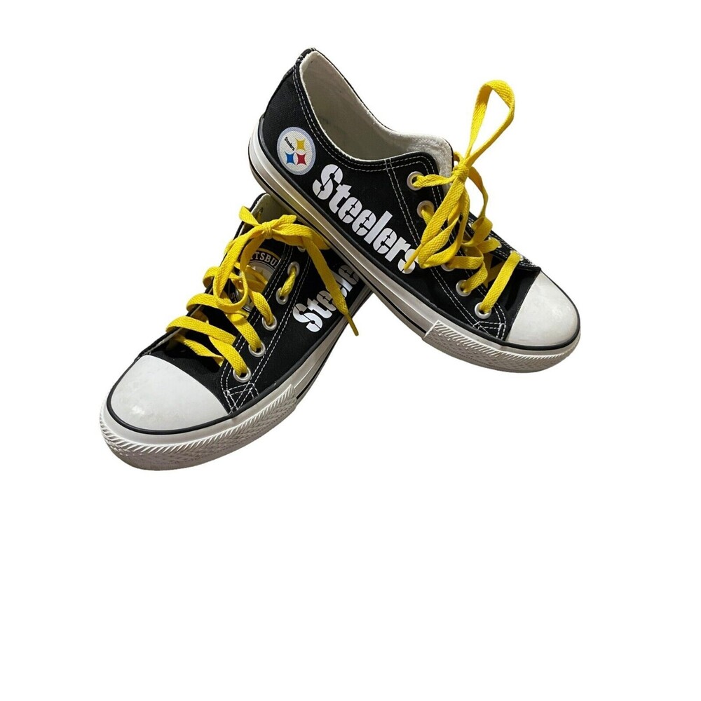 PITTSBURGH STEELERS NFL Tennis Canvas Shoes Sneakers US Womens 10